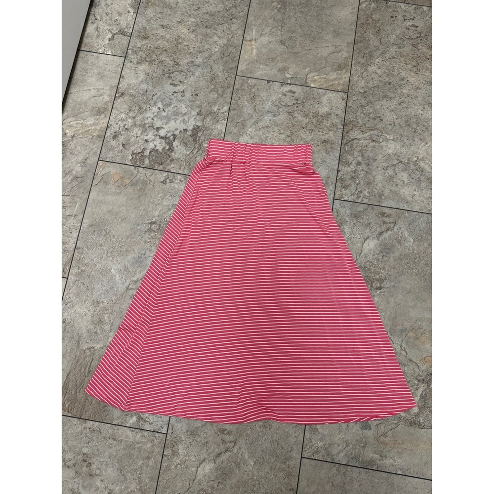 Speechless Kids Pink and White Striped Maxi Skirt Size Small - Picture 2 of 7